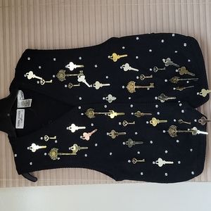 Bonnie Boerer Vintage 1988 Key knit Vest